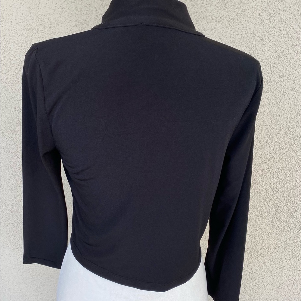 Calvin Klein cropped open front cardigan
Size M  black - Picture 3 of 4